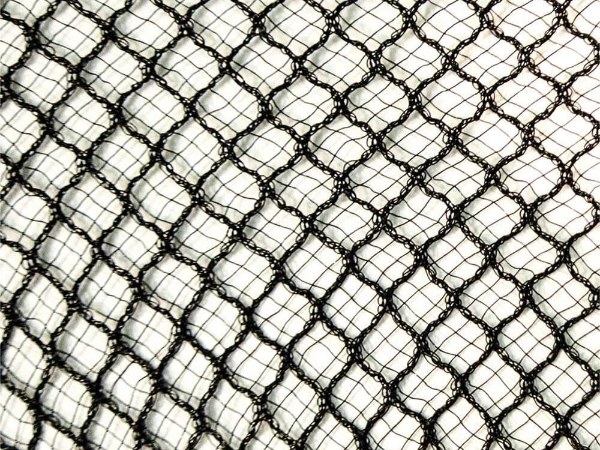 Monofilament double wire four cross warp knitted net
