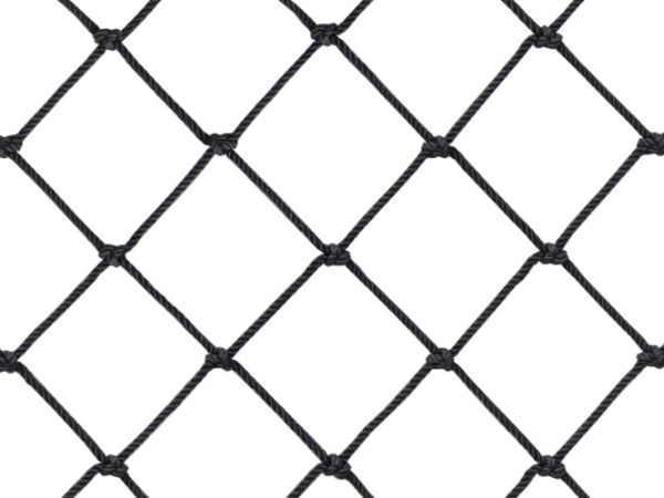 Zero twist knotted netting